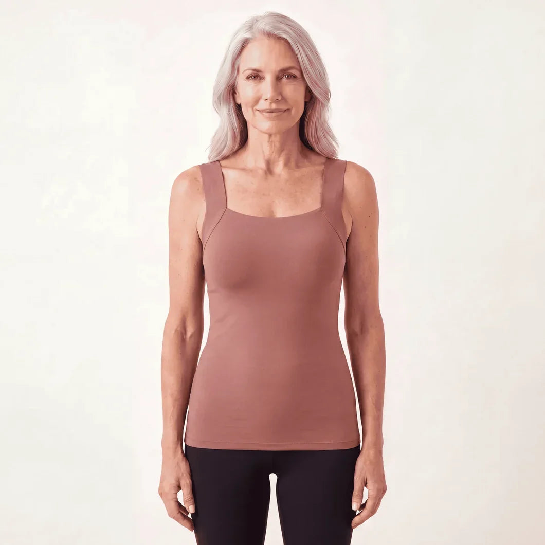 Canotta modellante con reggiseno integrato